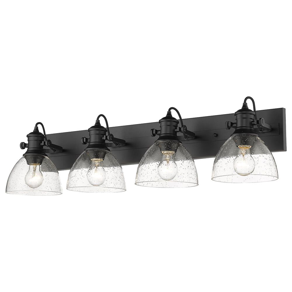 Golden Lighting Hines 4-Light Bath Vanity in Matte Black, , large