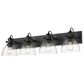 Golden Lighting Hines 4-Light Bath Vanity in Matte Black, , large
