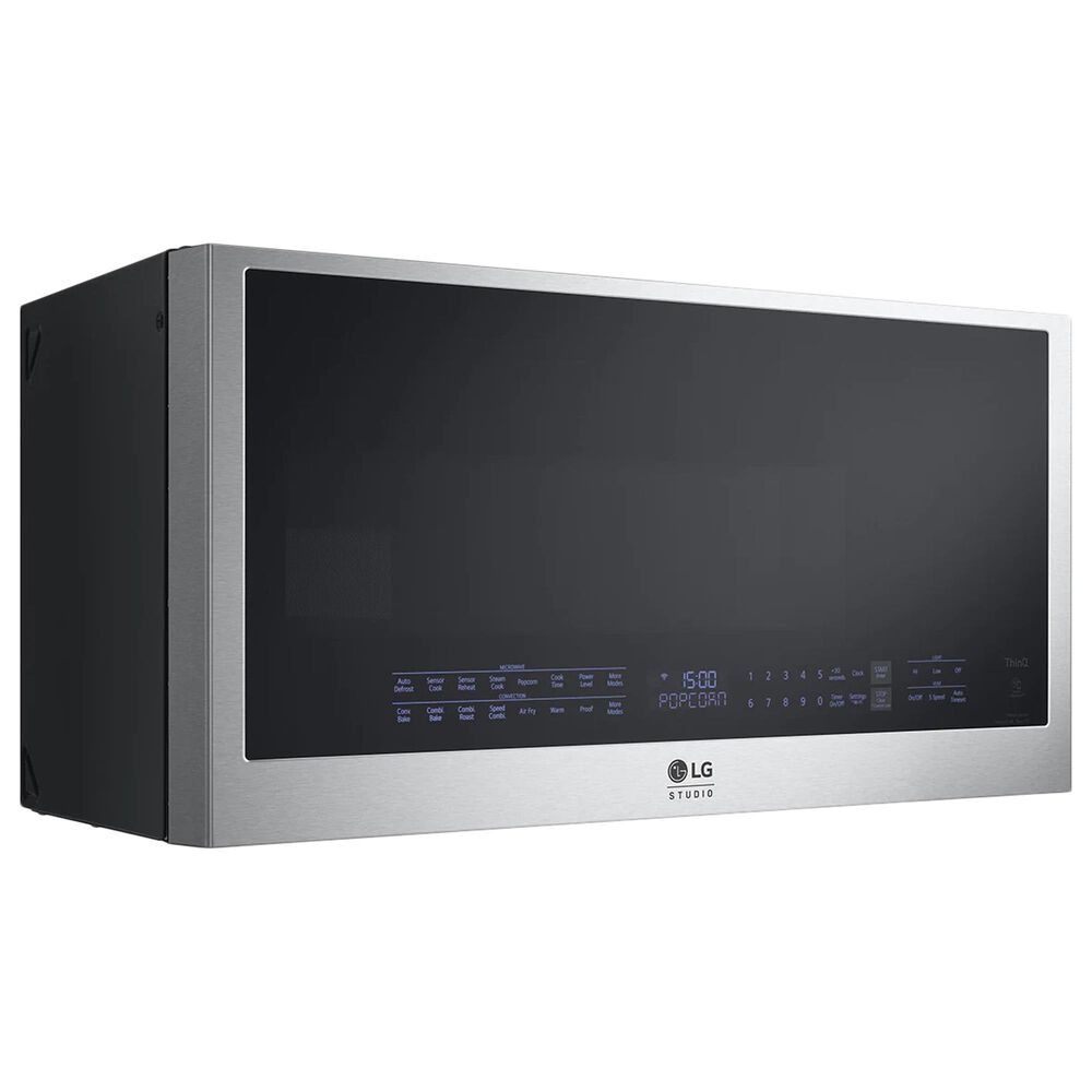 LG Studio 1.7 Cu. Ft. Over-the-Range Microwave with Air Fry in Stainless Steel, , large