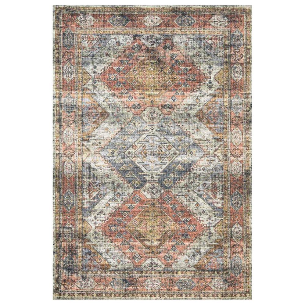 Loloi II Skye SKY-06 3"6" x 5"6" Apricot and Mist Area Rug, , large