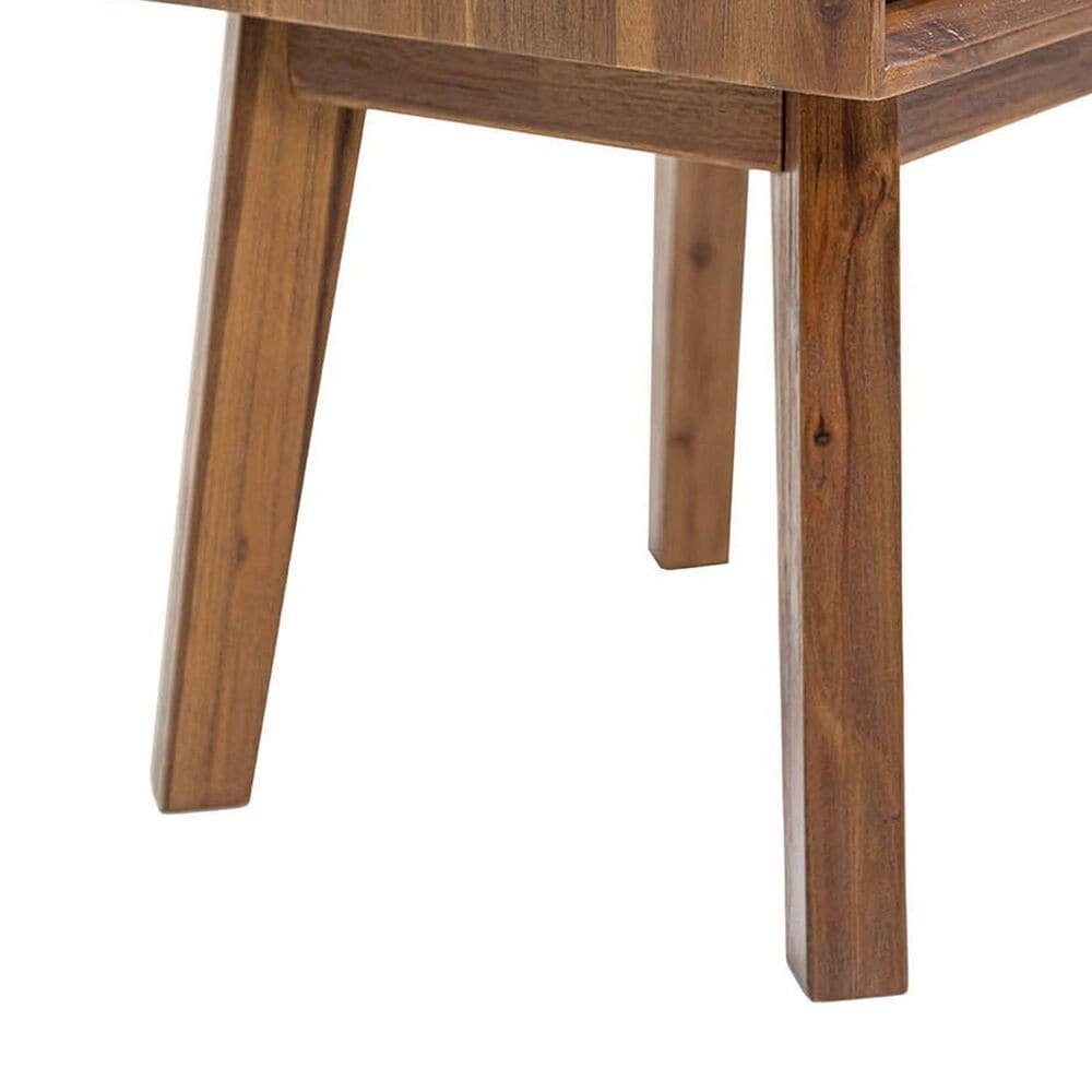 LH Imports Gia 1-Drawer Nightstand in Warm Pecan, , large