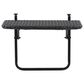 CorLiving Parksville Patio Balcony Table in Black, , large