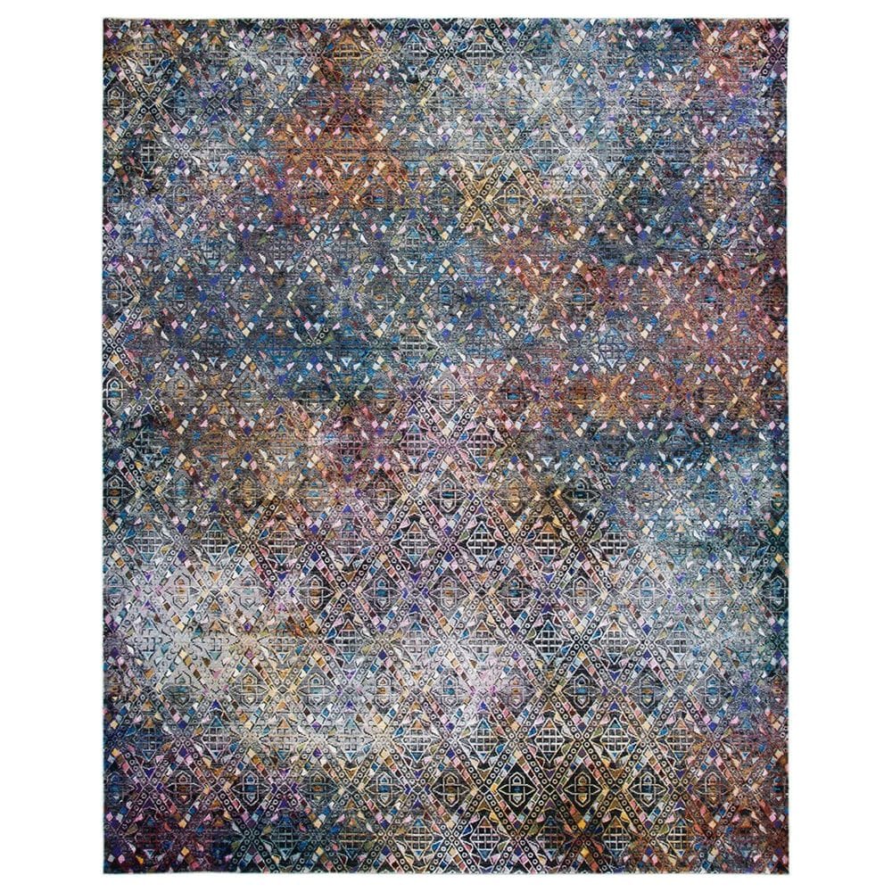 Safavieh Aria 9" x 12" Blue and Ivory Area Rug, , large