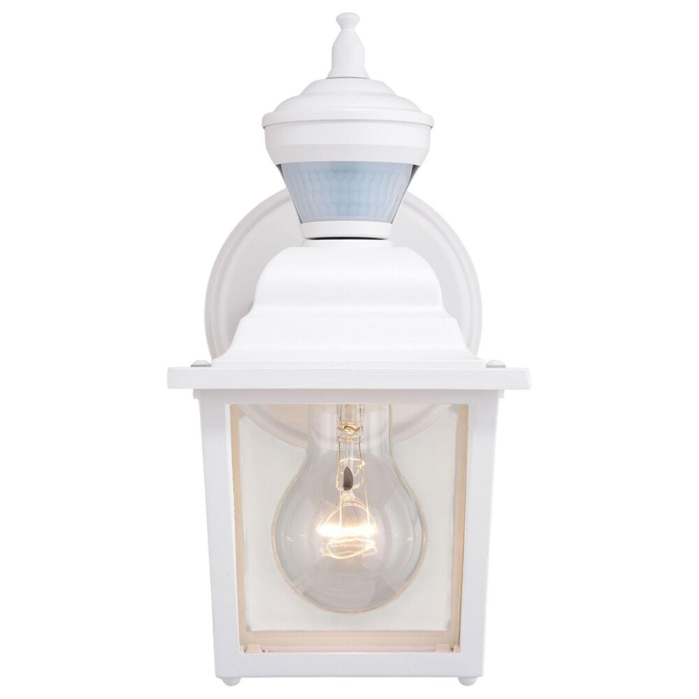 Vaxcel Bedford 5.25" 1-Light Outdoor Motion Sensor Wall Sconce in Textured White, , large