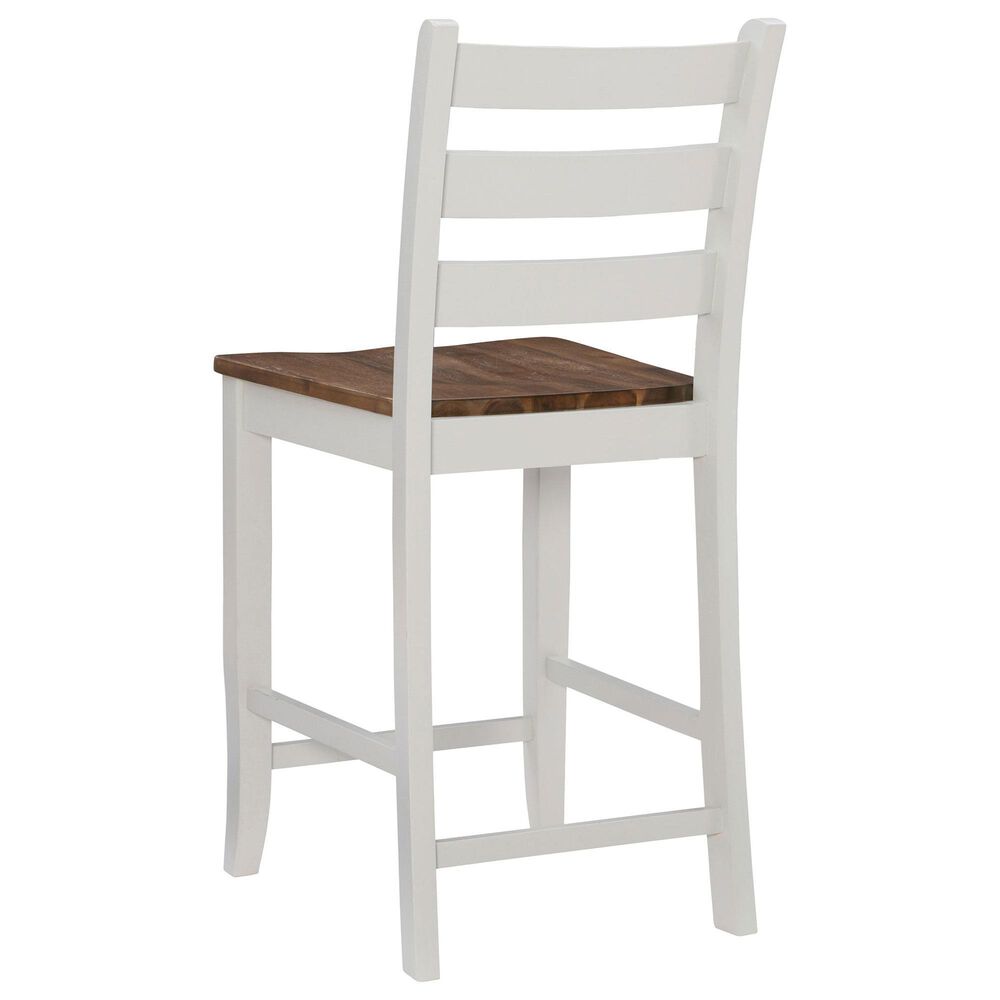 Linon Home Decor Colm Counter Stool in Light Grey and Warm Brown, , large