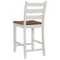Linon Home Decor Colm Counter Stool in Light Grey and Warm Brown, , large