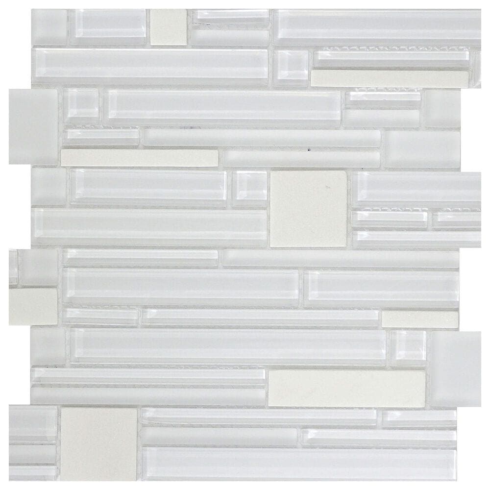 Emser Entity Energy 12" x 12" Glass and Stone Mosaic Sheet, , large
