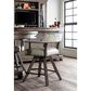 Radius PGA 25" Swivel Counter Height Stool in Rustic Washed Gray, , large