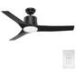 Hunter Piston 52" Outdoor Ceiling Fan with LED Light in Matte Black, , large