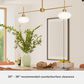 Hunter Getty Jasmine Roth 2-Light Linear Ceiling Light in Luxe Gold, , large
