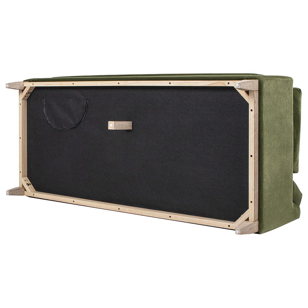 Jennifer Taylor Home Pasadena Stationary Sofa in Olive Green Velvet, , large