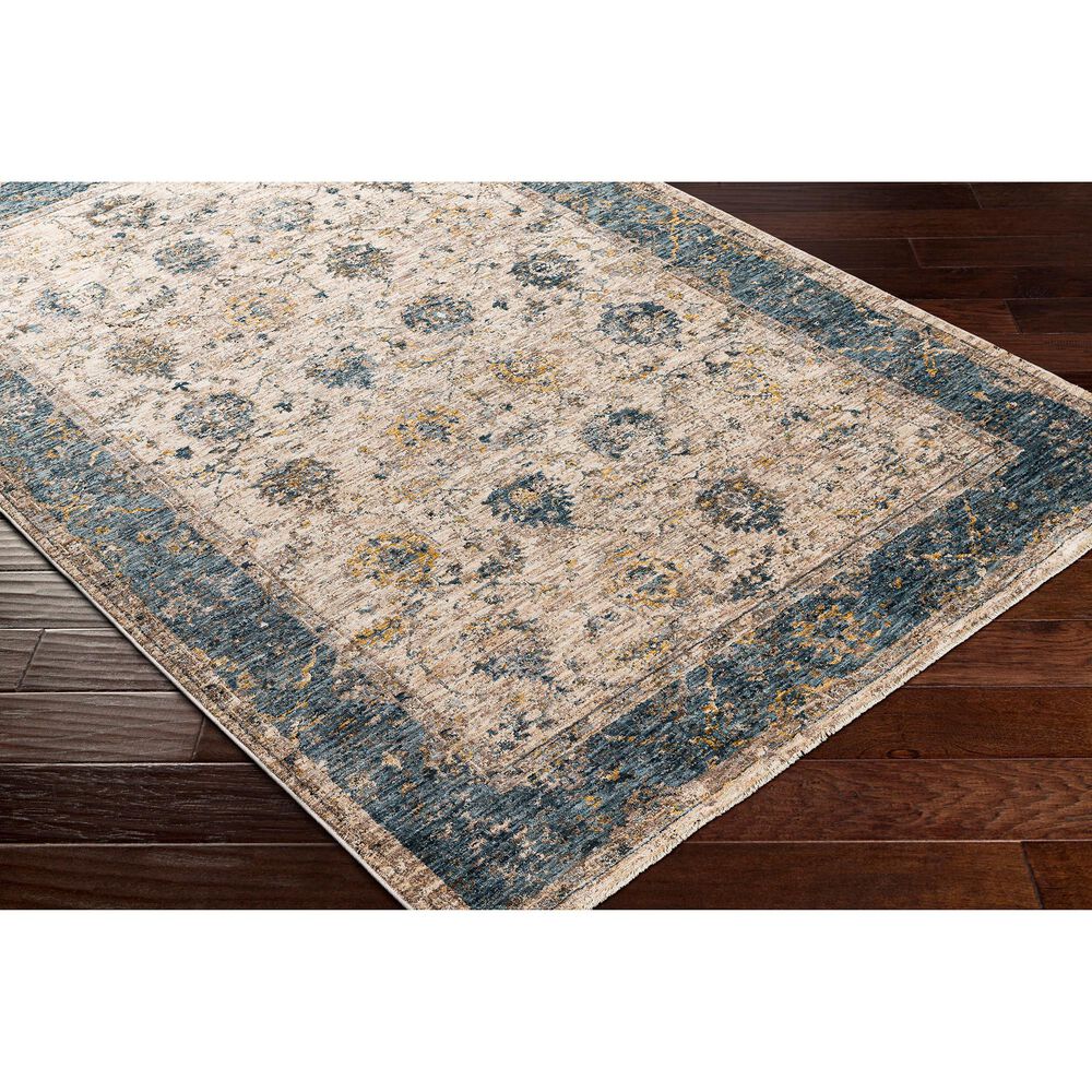 Surya Mirabel 5&#39; x 7&#39;5&quot; Teal, Aqua, Mustard, Taupe, Beige and Gray Area Rug, , large