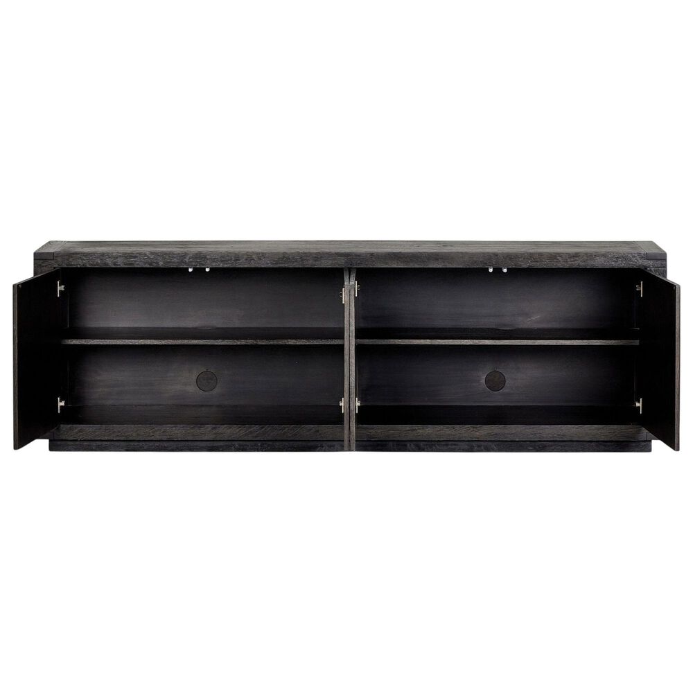 Four Hands Bennett Warby 4-Door Sideboard in Worn Black Oak, , large