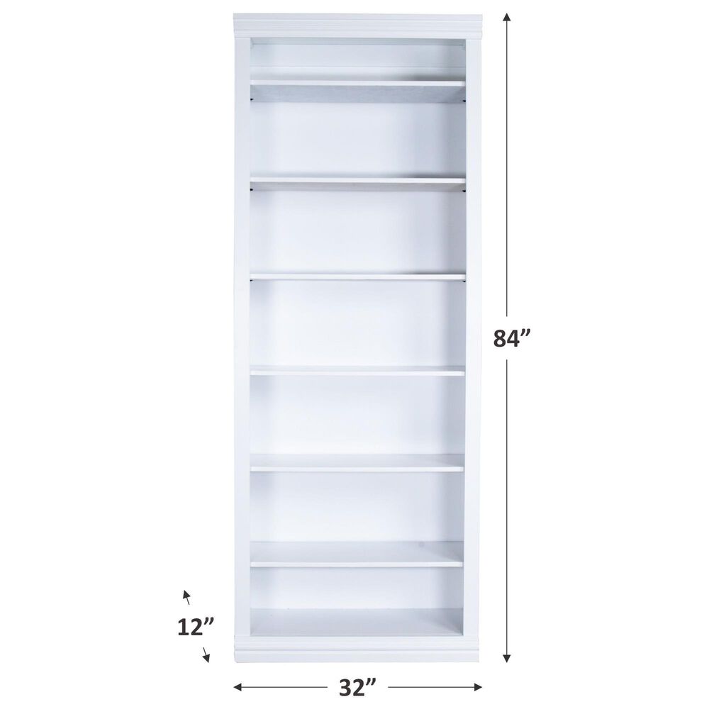 Cal-Baja Furniture DZ 84&quot; Bookcase in White, , large