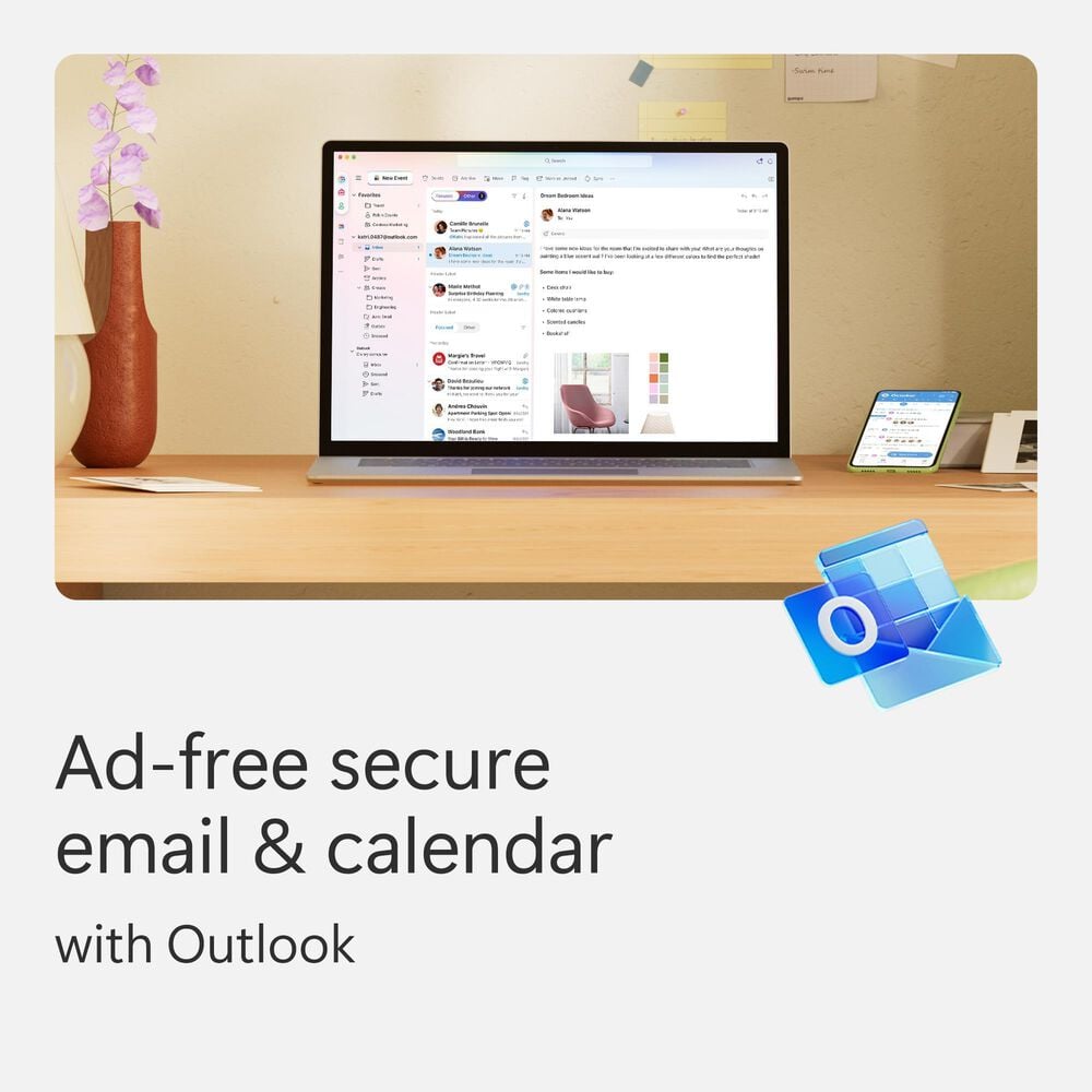 Microsoft 365 Personal Software| 12-Month Subscription, 1 Person | 1TB OneDrive Cloud Storage, , large