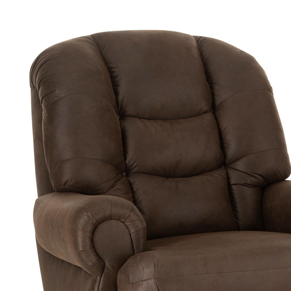 Homestretch King Comfort Manual Recliner in Mack Walnut, , large