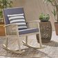 Hearth and Haven Casa Outdoor Rocking Chair with Cushion in Grey, , large