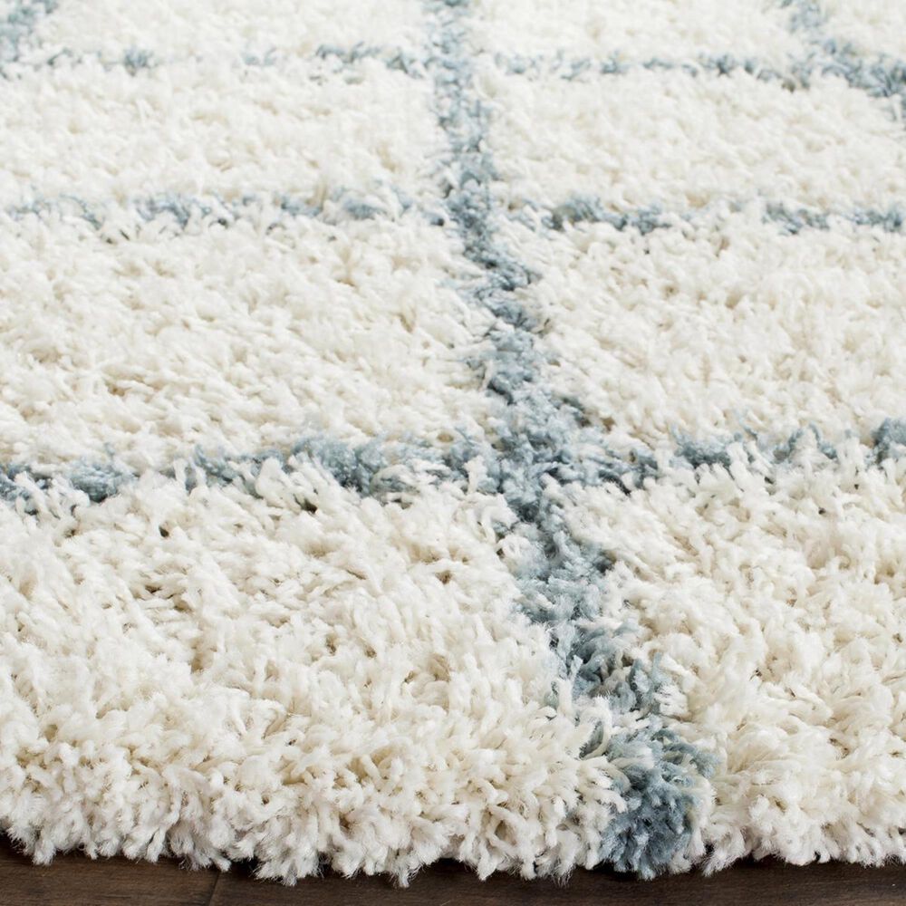 Safavieh Dallas Shag SGD258J-6R 6&#39; Round Ivory/Seafoam Area Rug, , large