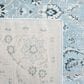 Safavieh Isabella 4" x 6" Light Blue and Cream Area Rug, , large