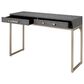 Splendor Living Kain Console Table in Grey and Brushed Champagne, , large