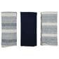 Willow & Hem Magnolia Kitchen Towel in Navy (Set of 3), , large