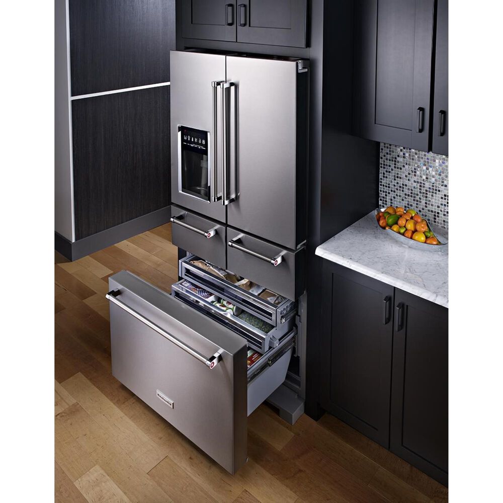 KitchenAid 25.8 Cu. Ft. 5-Door Refrigerator with Platinum Interior, , large