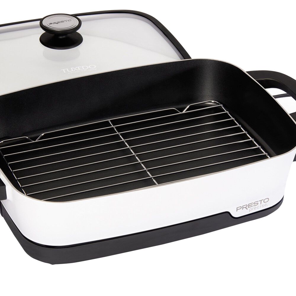 Presto Precise 16&quot; Tuxedo Digital Precision Skillet in Black and White, , large