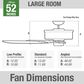 Hunter Newsome 52" Ceiling Fan in Fresh White, , large