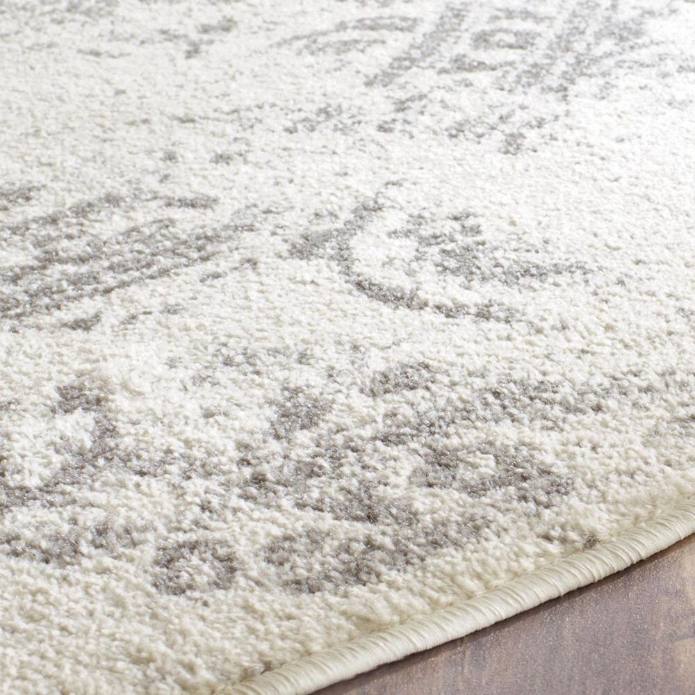 Safavieh Adirondack ADR101B-10R 10&#39; x 10&#39;  Ivory/Silver Round Rug, , large