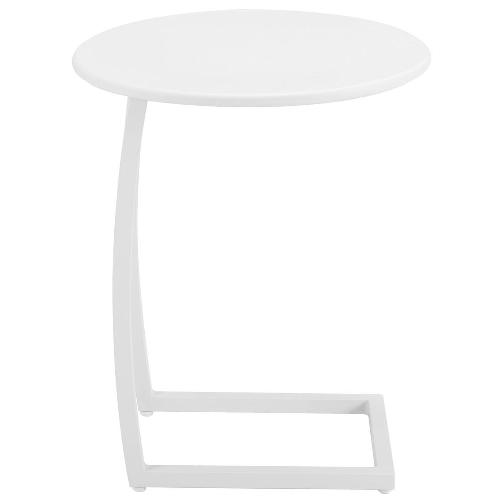 Zuo Modern Noga Patio End Table in White, , large