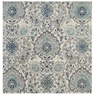 Safavieh Madison MAD600C 4" Square Cream and Light Grey Area Rug, , large