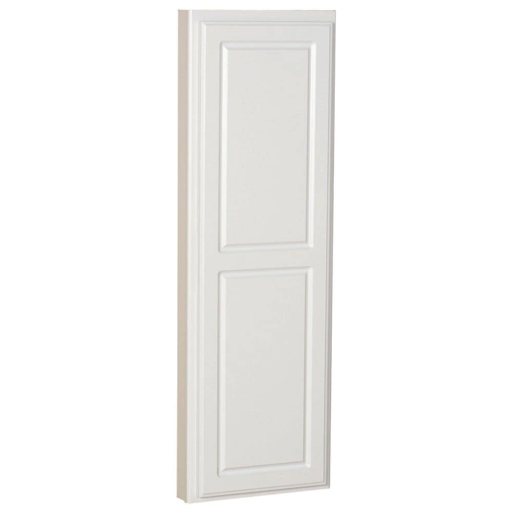 Household Essentials In-Wall Ironing Board with Storage Shelves in White, , large