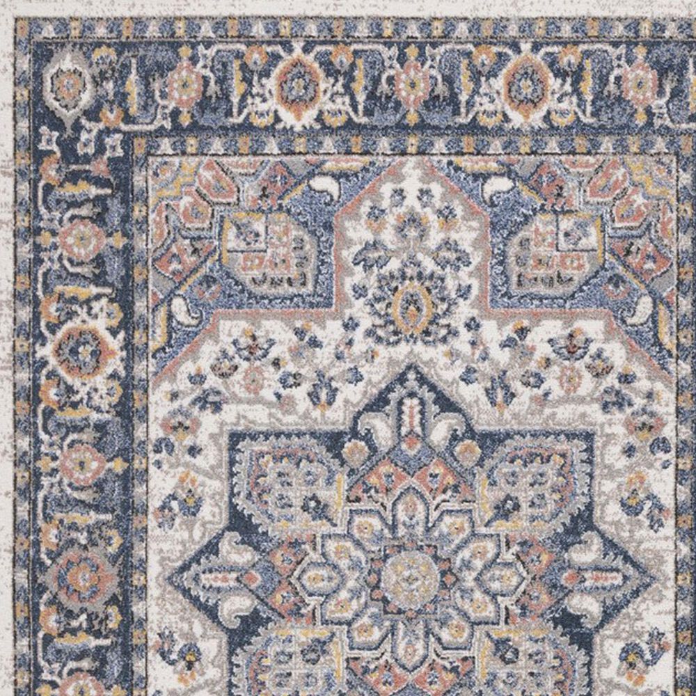 Safavieh Astoria 2&#39;2&quot; x 8&#39; Blue and Rust Runner, , large