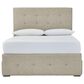 Signature Design by Ashley Gladdinson Full Upholstered Storage Bed in Gray, , large
