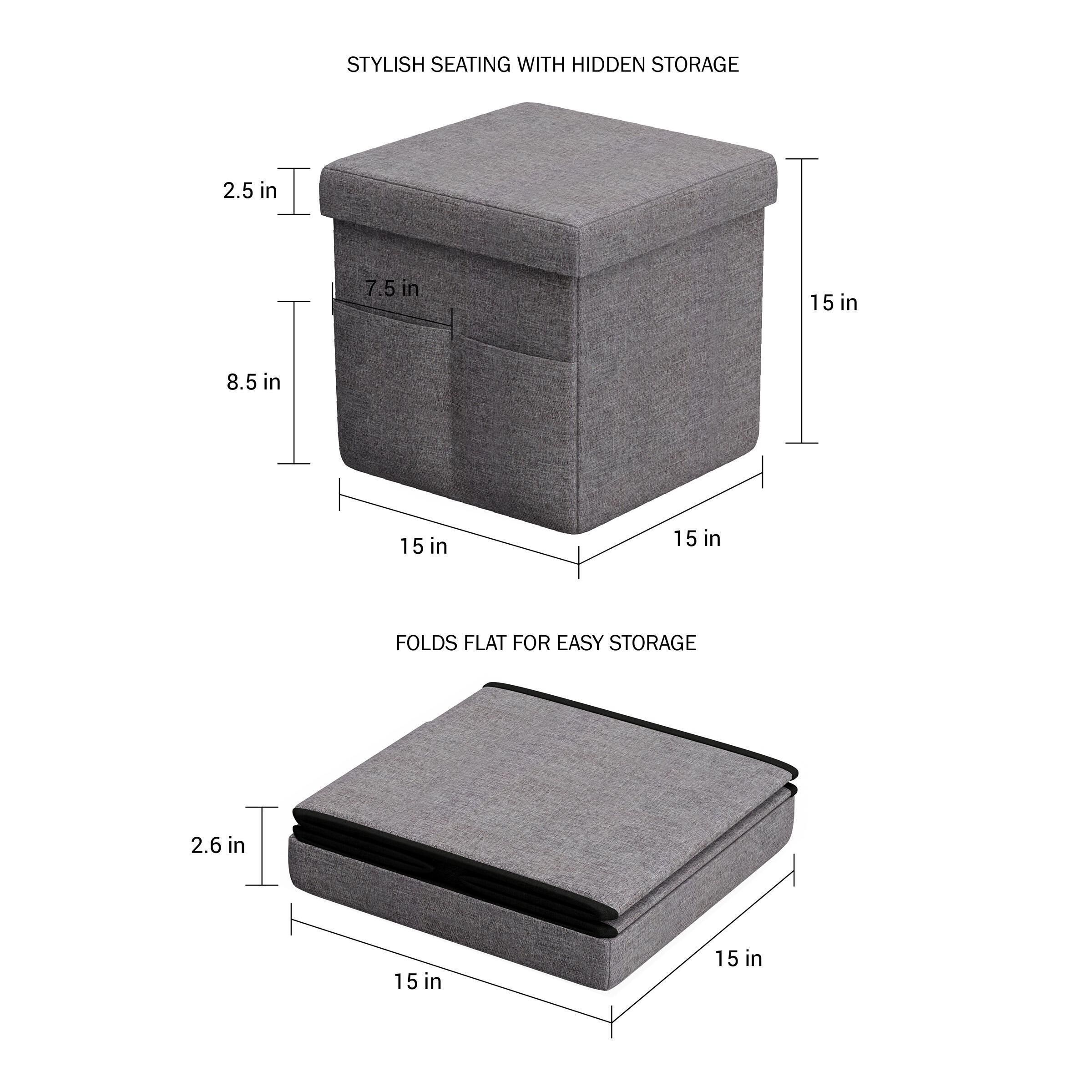 Folding storage stool deals