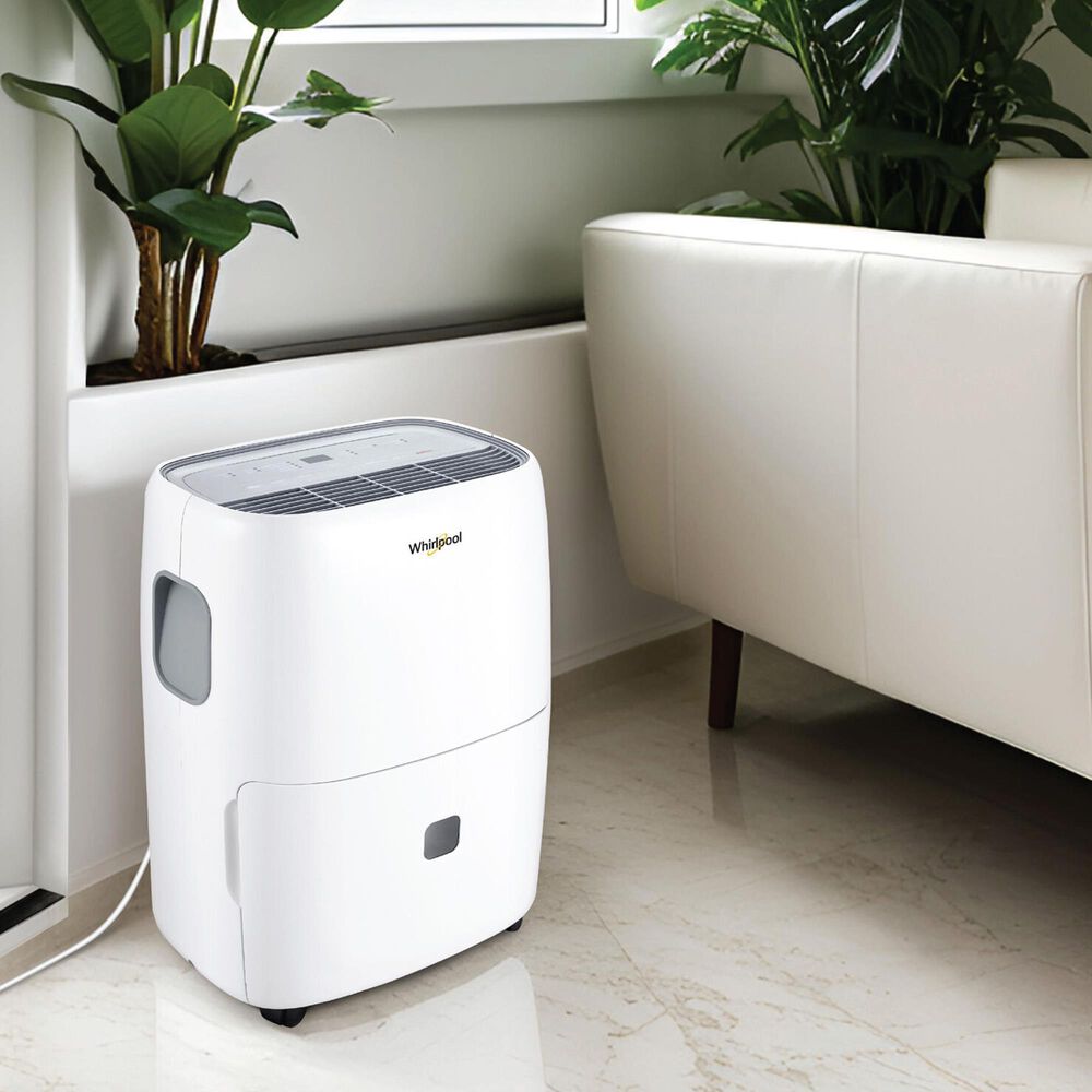 Whirlpool 50-Pint E-Star Dehumidifier in White, , large