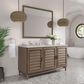 James Martin Vanities Portland 60" Single Bathroom Vanity in Whitewashed Walnut with 3 cm Victorian Silver Quartz Top and Rectangular Sink, , large