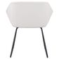 Zuo Modern Miguel Dining Chair in White/Matte Black, , large