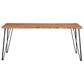 Pacific Landing Sherman Dining Table in Natural Acacia and Gunmetal - Table Only, , large