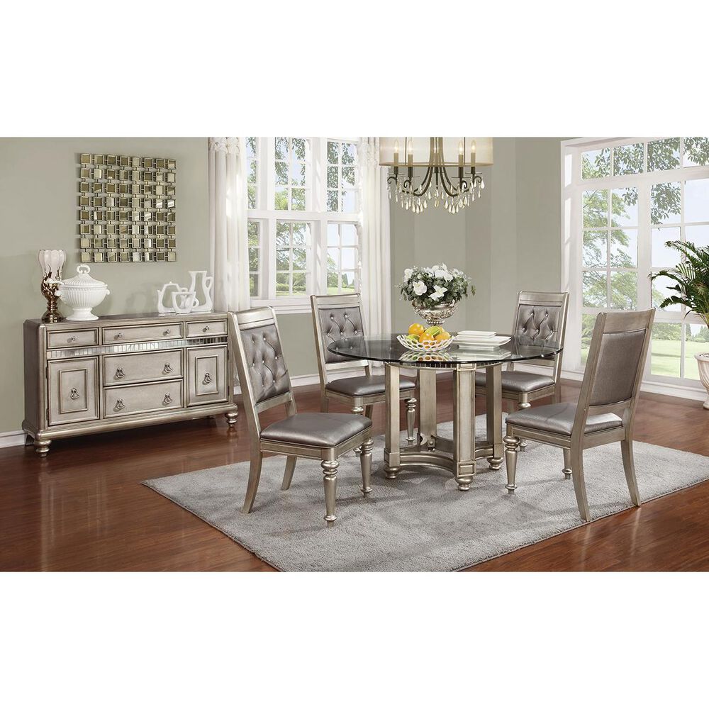 Pacific Landing Danette Dining Server in Metallic Platinum, , large