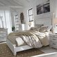 Signature Design by Ashley Kanwyn King Panel Bed in Distressed Whitewash, , large