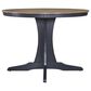 Ashley Landocken Round Dining Table in Light Brown and Dark Slate Blue - Table Only, , large