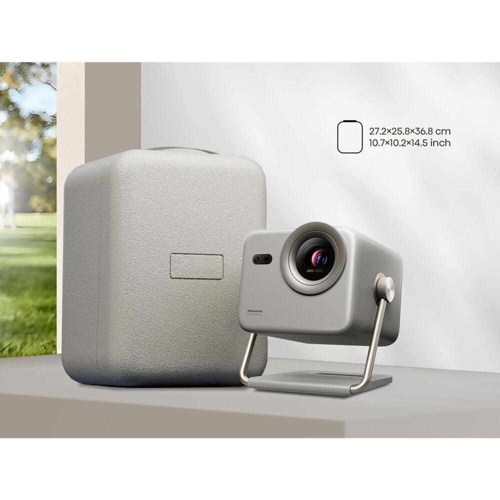 Hisense Triple Laser 4K Smart Mini Projector in Gray, , large