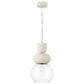 Creative Coop Cannon 1-Light Pendant in Ivory, , large