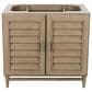 James Martin Vanities Portland 36" Single Bathroom Vanity in Whitewashed Walnut with 3 cm Parisien Bleu Quartz Top and Rectangular Sink, , large