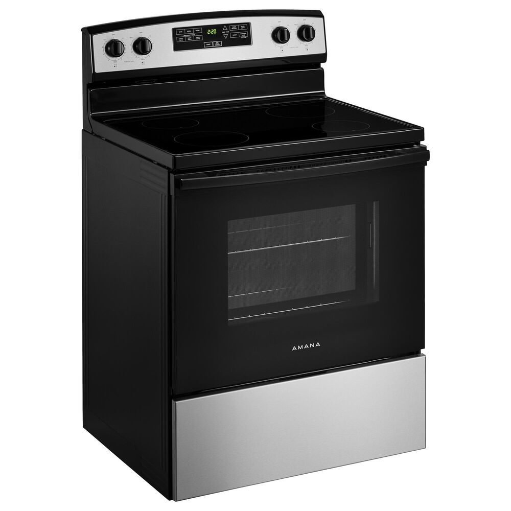 Amana 4.8 Cu. Ft. Electric Range with Electronic Controls in Stainless Steel, , large