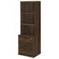 Coaster Westpark 3-Shelf Bookcase with USB and Lockable Drawer in Dark Pine, , large
