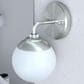 Hunter Hepburn 1-Light Wall Sconce in Brushed Nickel, , large