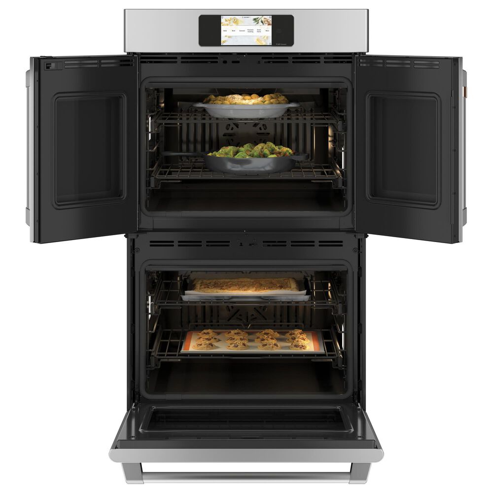Cafe 30&quot; French-Door Double Wall Oven in Stainless Steel, , large