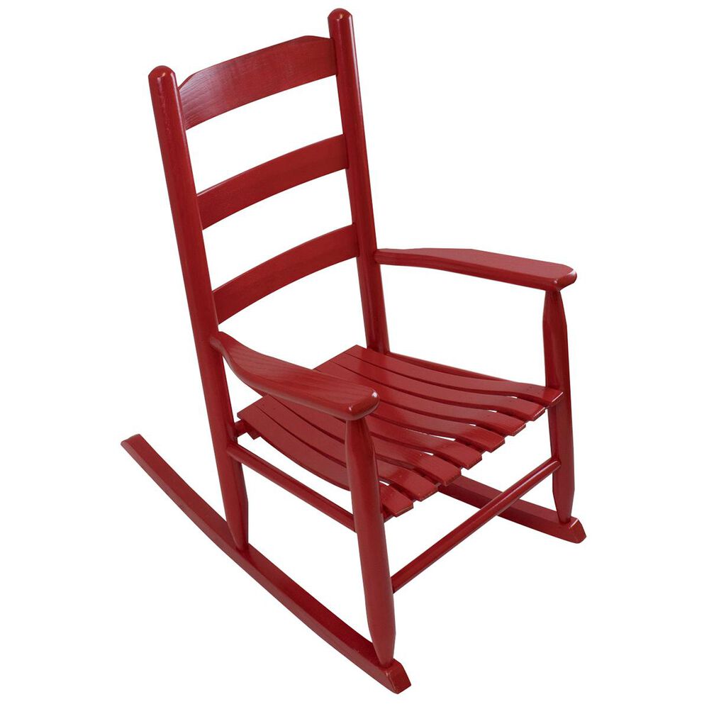 Lakeside Beach Mountain Youth Rocking Chair in Red, , large